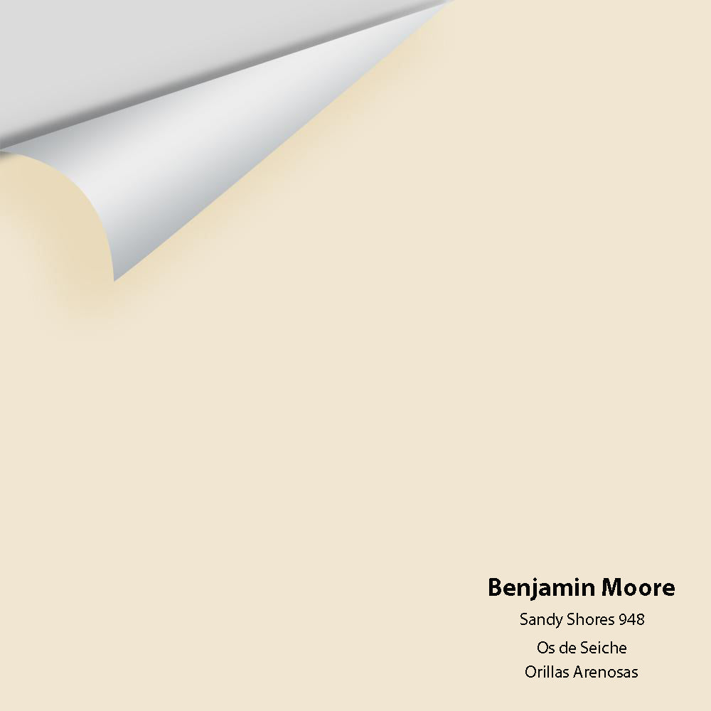 Digital color swatch of Benjamin Moore&#39;s Sandy Shores 948 Peel &amp; Stick Sample available at Anderson Paint in Michigan.