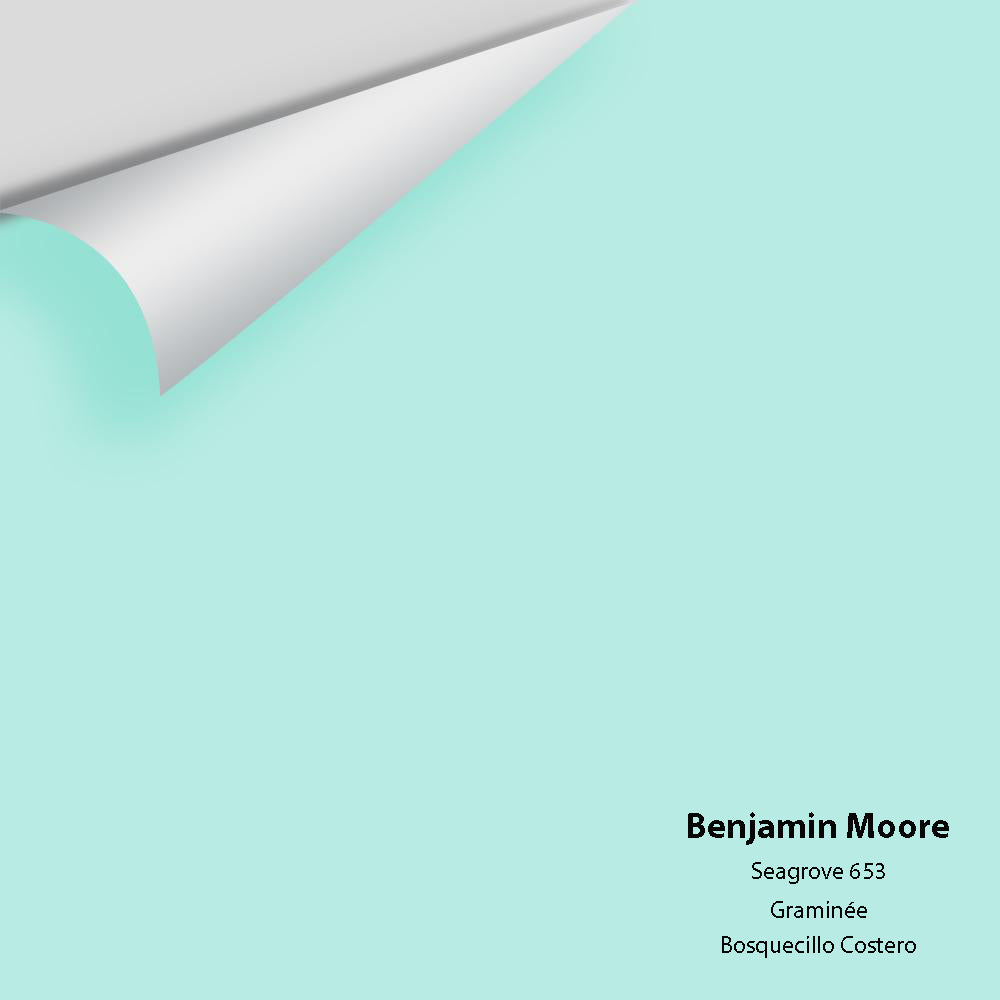 Digital color swatch of Benjamin Moore&#39;s Seagrove 653 Peel &amp; Stick Sample available at Anderson Paint in Michigan.