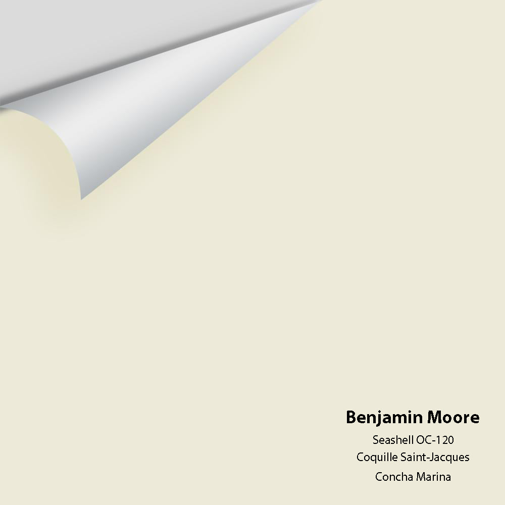 Digital color swatch of Benjamin Moore&#39;s Seashell OC-120 Peel &amp; Stick Sample available at Anderson Paint in Michigan.
