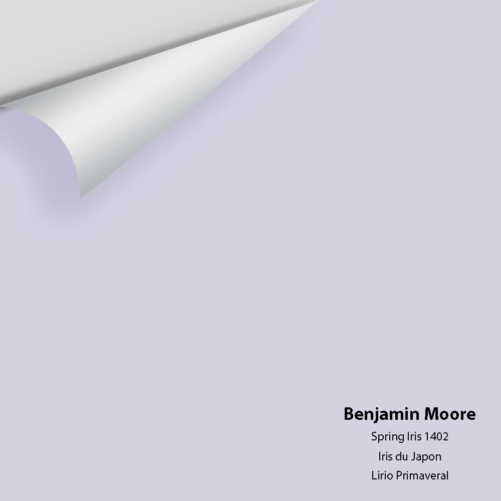 Digital color swatch of Benjamin Moore&#39;s Spring Iris 1402 Peel &amp; Stick Sample available at Anderson Paint in Michigan.