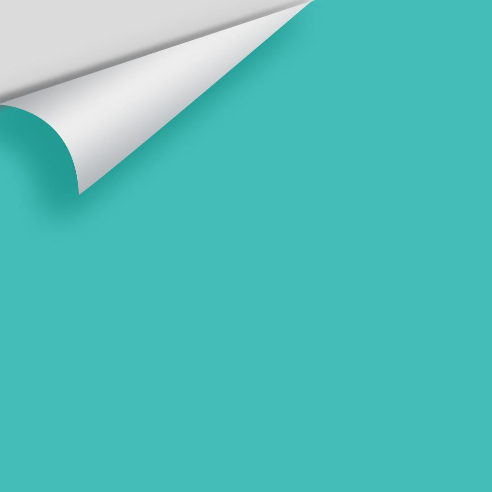 Digital color swatch of Benjamin Moore&#39;s Teal Tone 663 Peel &amp; Stick Sample available at Anderson Paint in Michigan.