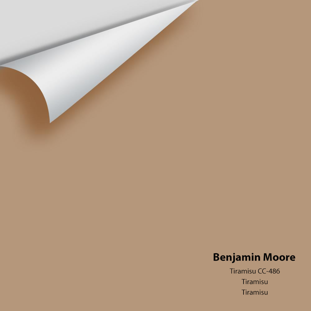Digital color swatch of Benjamin Moore&#39;s Tiramisu CC-486 Peel &amp; Stick Sample available at Anderson Paint in Michigan.