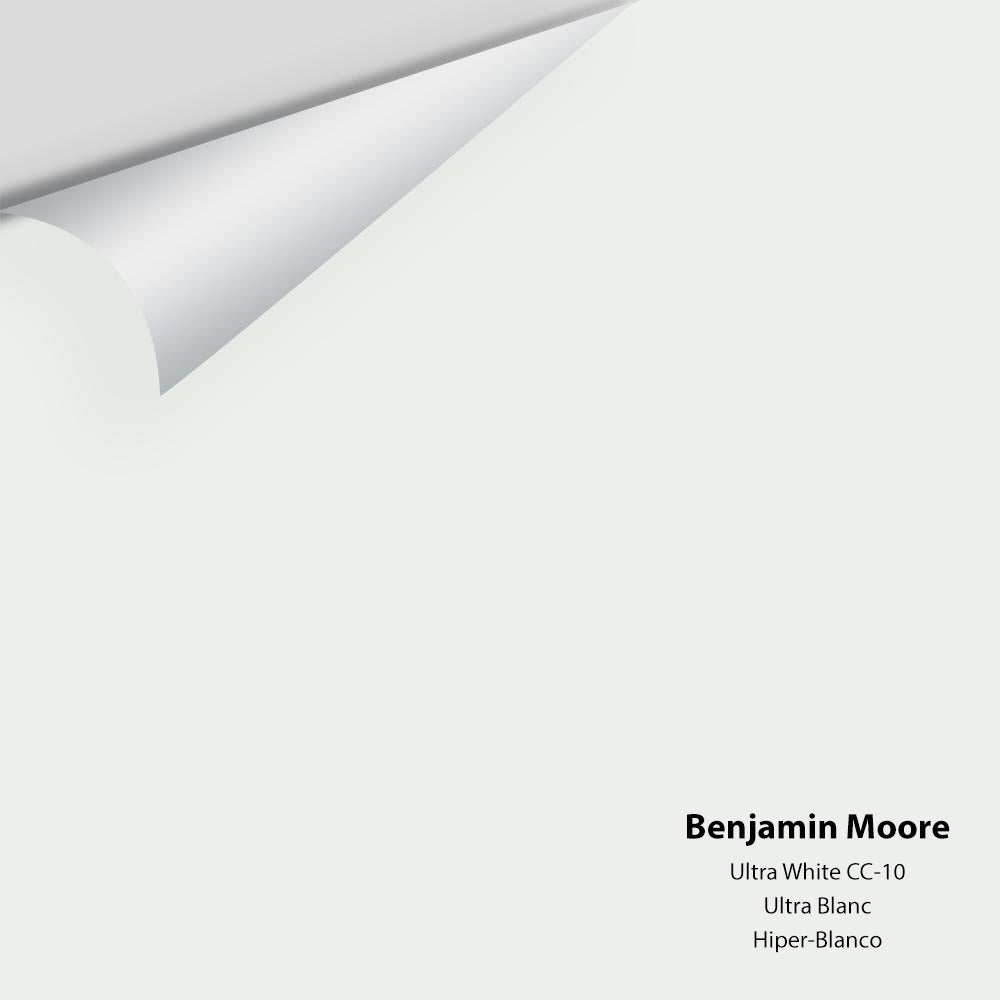 Digital color swatch of Benjamin Moore&#39;s Ultra White CC-10 Peel &amp; Stick Sample available at Anderson Paint in Michigan.
