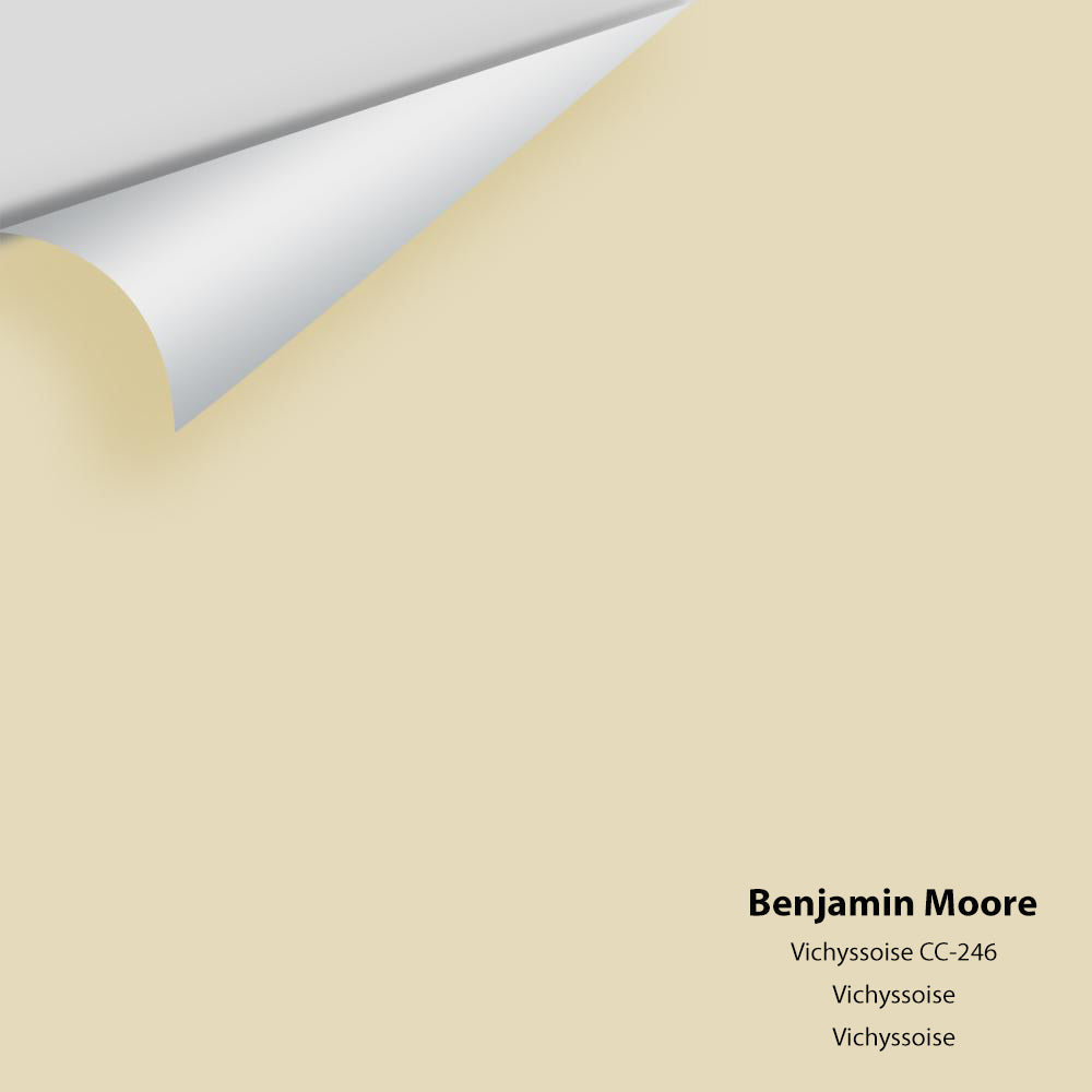 Digital color swatch of Benjamin Moore&#39;s Vichyssoise CC-246 Peel &amp; Stick Sample available at Anderson Paint in Michigan.