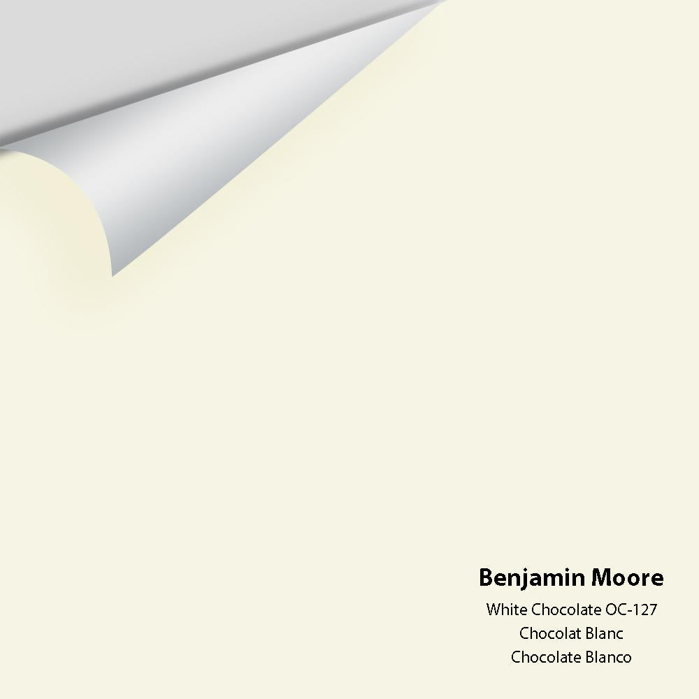 Digital color swatch of Benjamin Moore&#39;s White Chocolate OC-127 Peel &amp; Stick Sample available at Anderson Paint in Michigan.