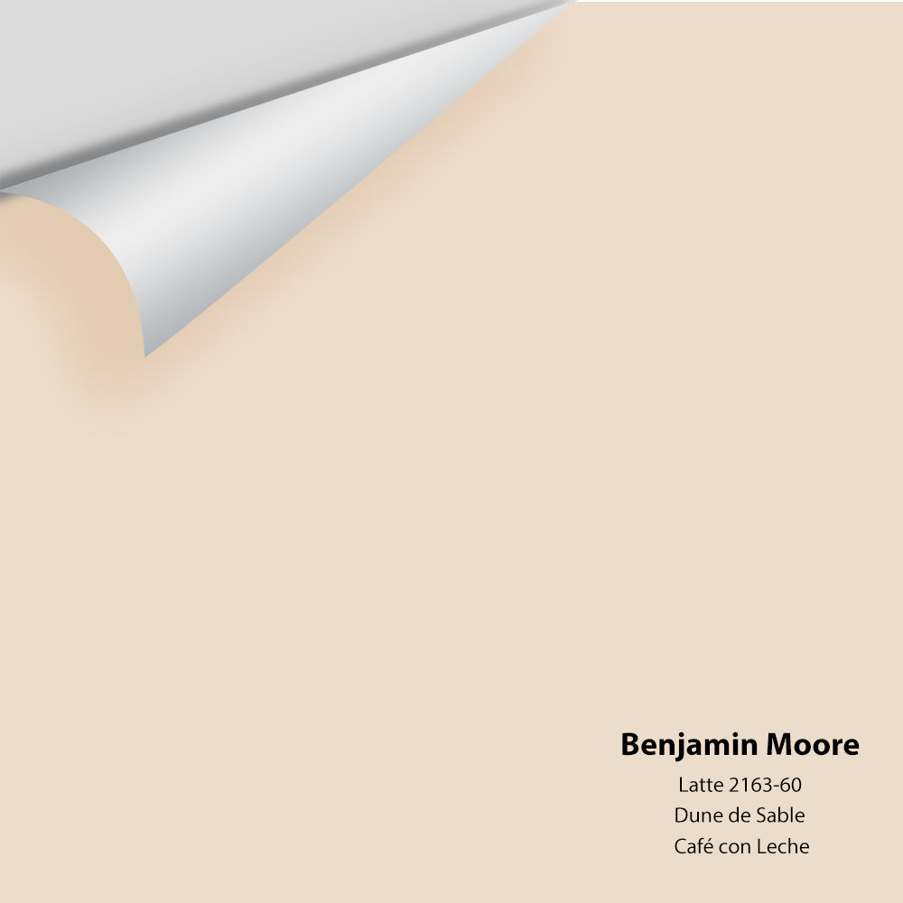 Digital color swatch of Benjamin Moore&#39;s Latte 2163-60 Peel &amp; Stick Sample available at Anderson Paint in Michigan.