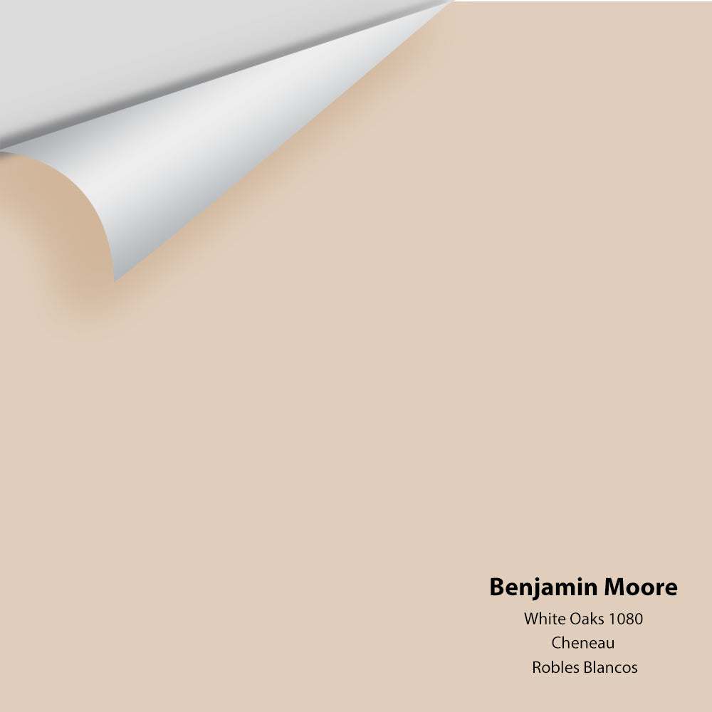 Digital color swatch of Benjamin Moore&#39;s White Oaks 1080 Peel &amp; Stick Sample available at Anderson Paint in Michigan.