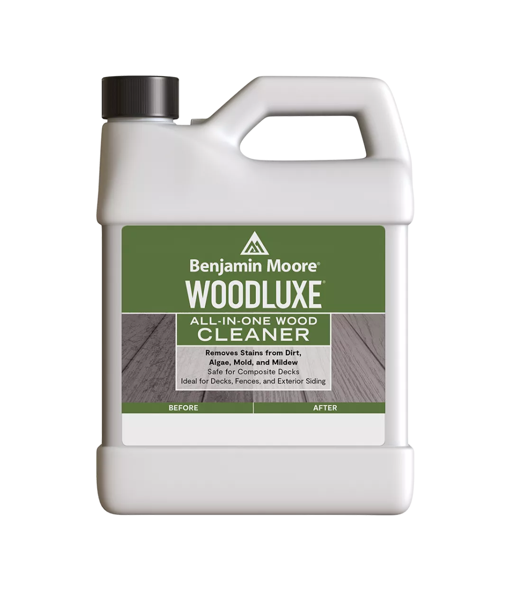Benjamin Moore Woodluxe Wood Cleaner Gallon available at Anderson Paint Company in Ann Arbor Michigan.