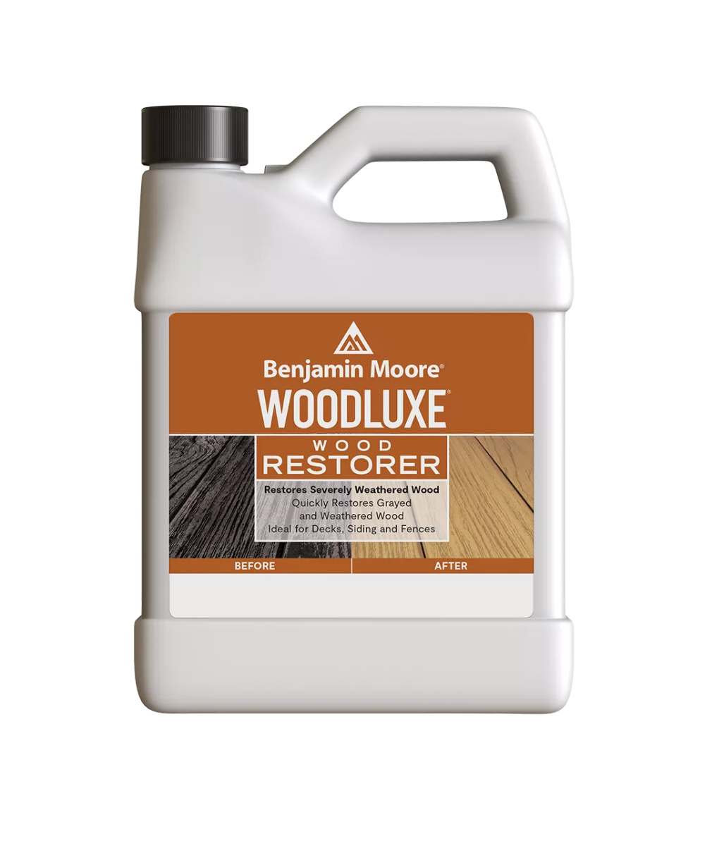  Analyzing image      Woodluxe_WoodRestorer  1010 × 1200px  Benjamin Moore Woodluxe Wood Restorer Gallon available at Anderson Paint Company in Ann Arbor Michigan.