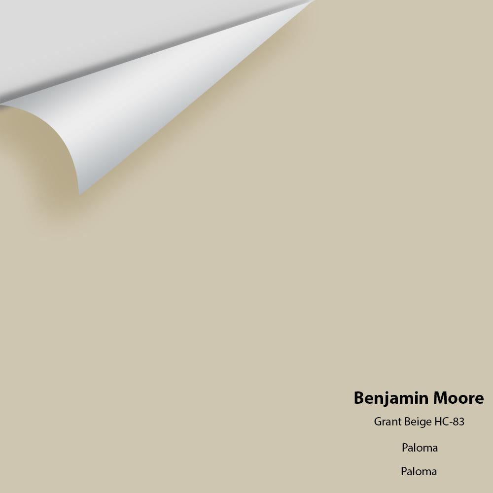 Digital color swatch of Benjamin Moore&#39;s Grant Beige HC-83 Peel &amp; Stick Sample available at Anderson Paint in Michigan.