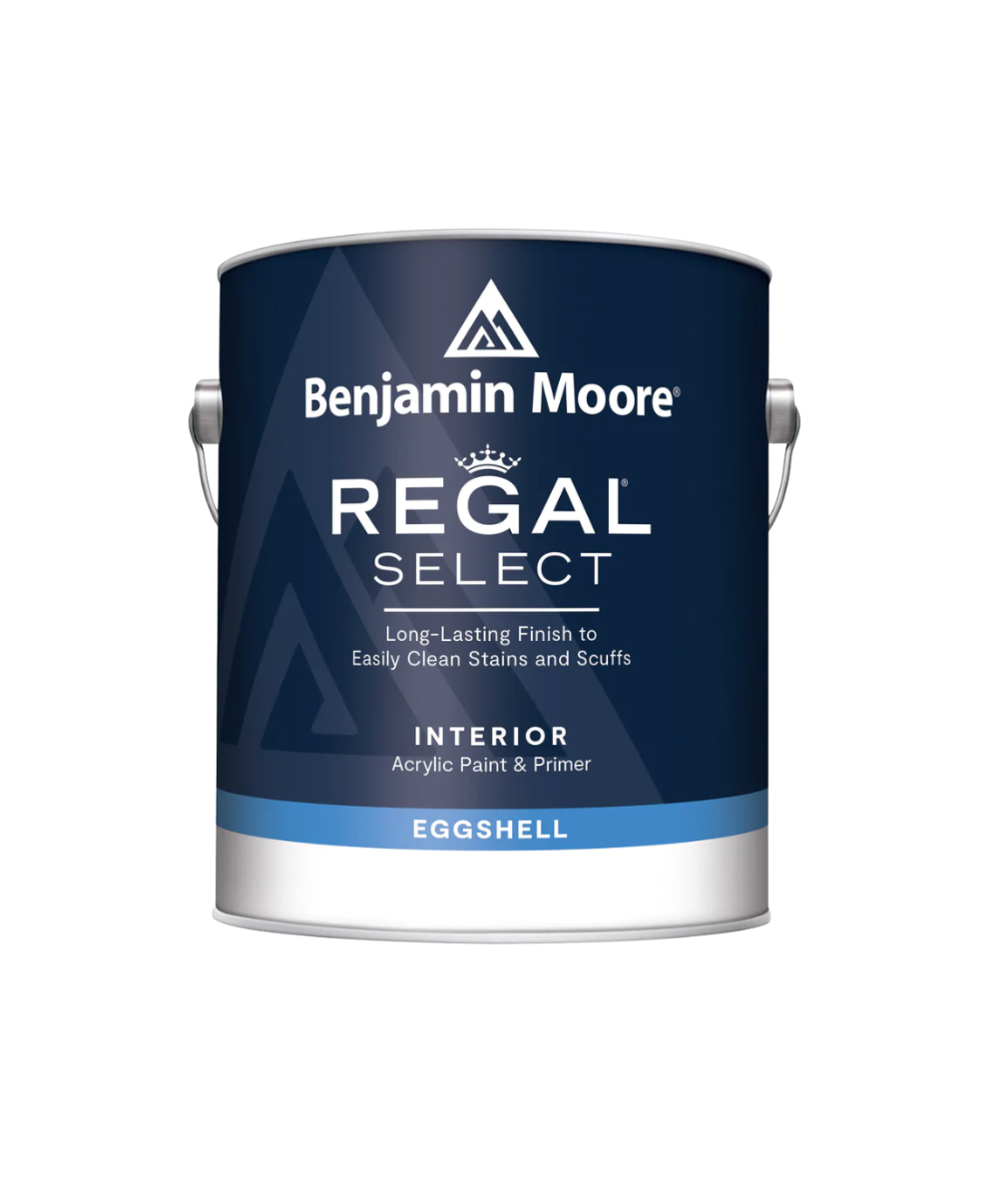 Benjamin Moore REGAL Select Interior Paint in Eggshell, available at Anderson Paint Company in Ann Arbor Michigan.