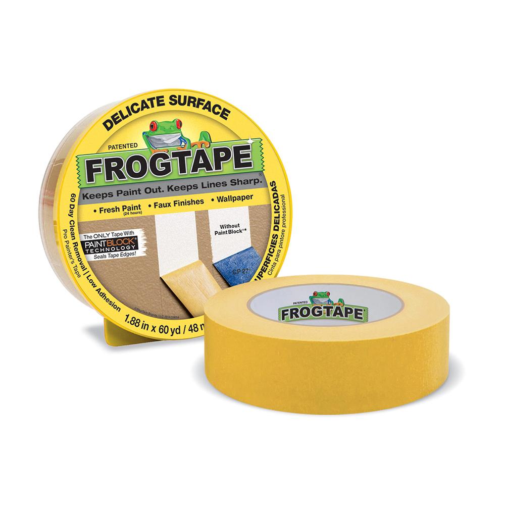 Yellow Frogtape Painter's Tape for Delicate Surfaces